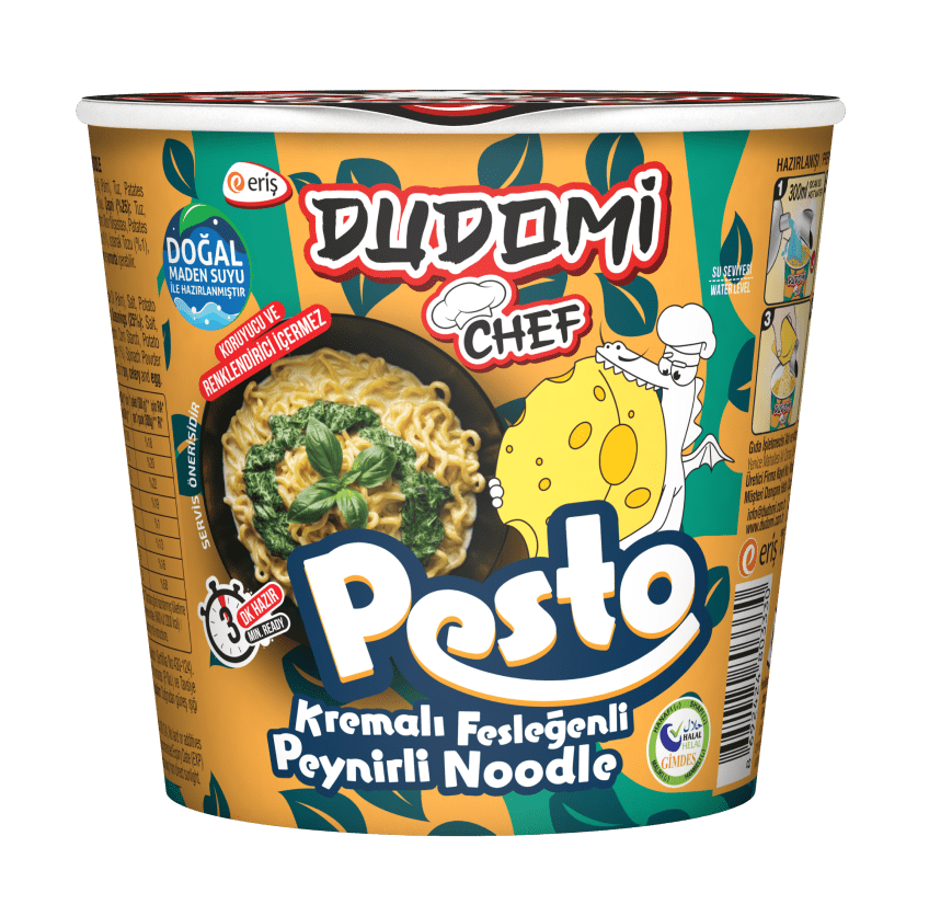 KREMALI FESLEĞENLİ PEYNİRLİ BARDAK NOODLE