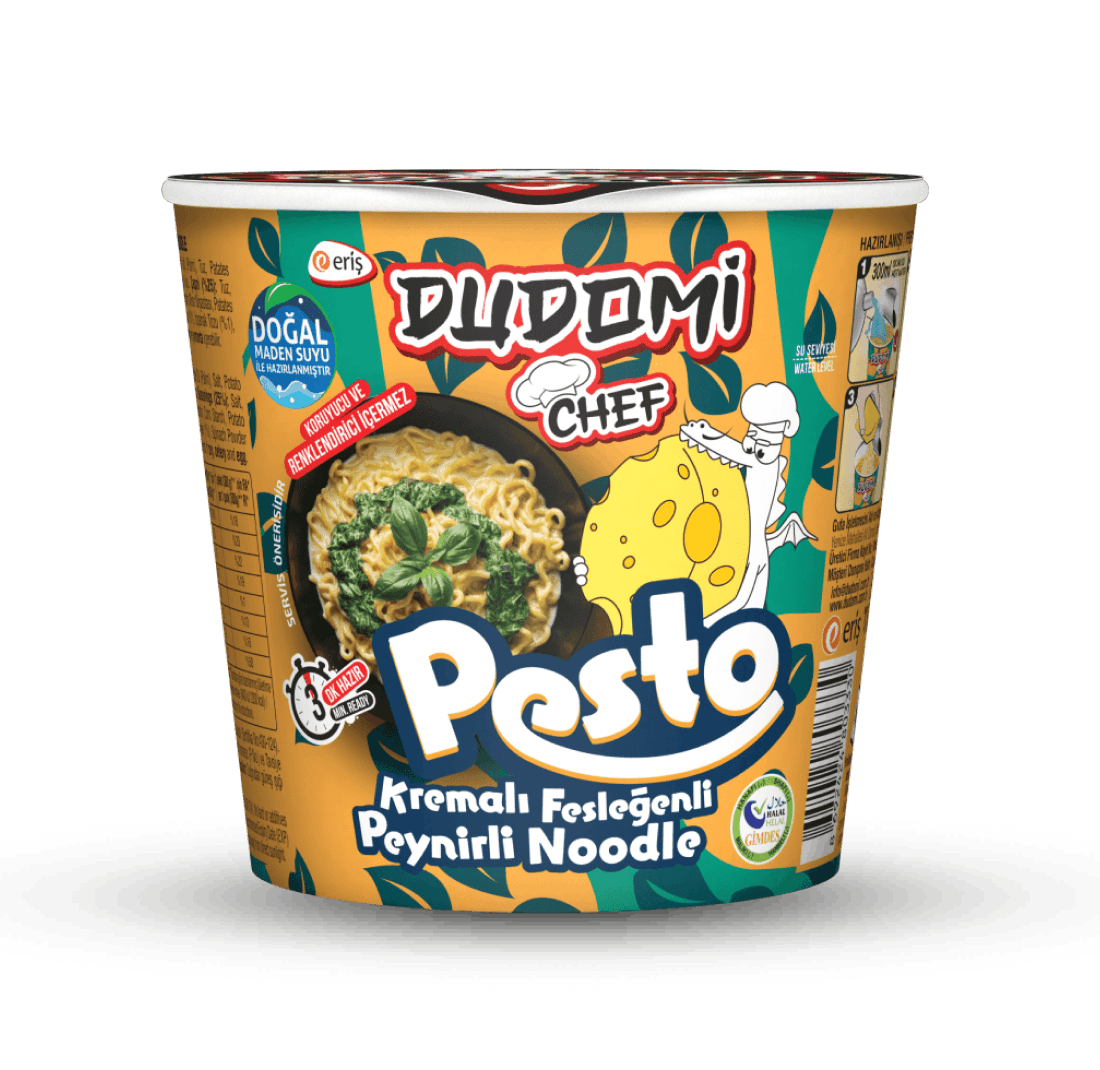 KREMALI FESLEĞENLİ PEYNİRLİ BARDAK NOODLE
